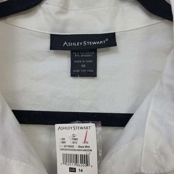 Ashley Stewart belted cargo corset blouse, 14 - Picture 9 of 13